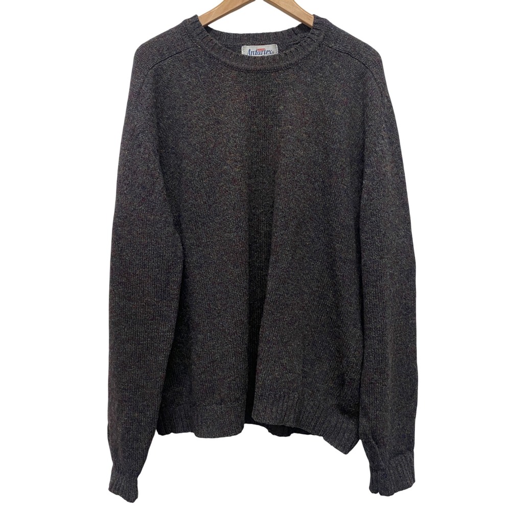 VINTAGE ANTARTEX Mens Multicolor Pure New‎ Wool Pullover Sweater Outdoor Winter